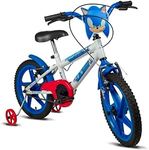 verden-bicicleta-infantil-sonic-aro-12-preta-e-azul-com-rodinhas-e-garrafinha - Imagem