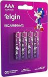 pilha-recarregavel-aaa-1000mah-elgin-com-4-unidades-palito - Imagem