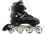 patins-in-line-infantil-gonew-bearing-abec-7-preto - Imagem