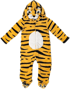 pijama-macacao-infantil-fleece-felpudo-de-biichinhos-12-meses-tigre - Imagem