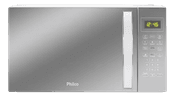 micro-ondas-pmo28e-25l-limpa-facil-1100w-espelhado-e-branco-philco-220v - Imagem