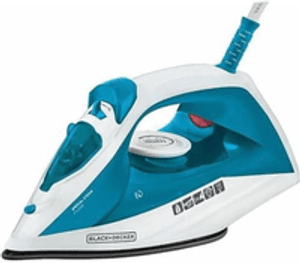 black-decker-ferro-de-passar-roupa-com-vaporizador-base-antiaderente-azul-e-branco-modelo-fx2100-220v - Imagem