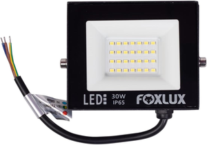 foxlux-refletor-led-30w-6500k-preto-bivolt - Imagem