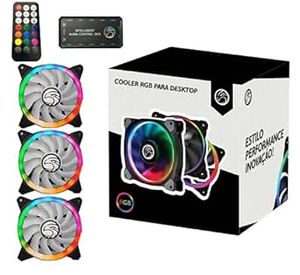 kit-3-cooler-ventoinha-fan-rgb-120mm-12cm-bpc-kdl-argb-controle-remoto-e-hub - Imagem