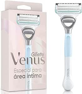 gillette-venus-especial-para-area-intima-aparelho-de-depilacao-recarregavel-com-barra-anti-irritacao-depilacao-femenina-intima - Imagem