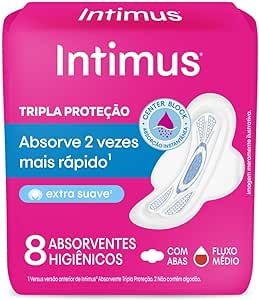 intimus-absorvente-tripla-protecao-extra-suave-com-abas-1-unidade - Imagem