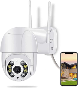 camera-externa-wi-fi-smart-camera-ip-prova-dagua-infravermelho-hd-abq-a8-branco-sem-cartao - Imagem