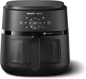 fritadeira-airfryer-digital-serie-2000-xl-philips-walita-62-litros-tecnologia-rapidair-preta-2-anos-de-garantia-110v-1700w-na23000 - Imagem