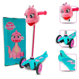 patinete-pelucia-dino-rosa-uni-toys - Imagem