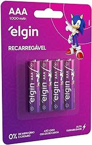 pilha-recarregavel-aaa-1000mah-elgin-com-4-unidades-palito - Imagem