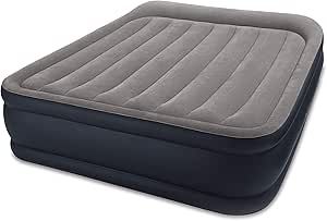 intex-64135ep-colchao-de-cama-de-ar-elevado-confortavel-para-descanso-de-travesseiro-com-bomba-embutida-tamanho-queen - Imagem