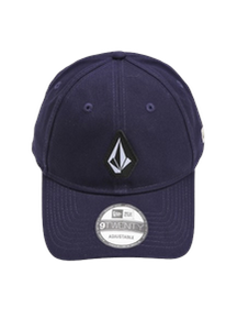 bone-volcom-aba-curva-full-stone-dad-azul-marinho - Imagem