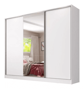 guarda-roupa-casal-100-mdf-c-espelho-madesa-royale-3-portas-cor-branco-106209 - Imagem