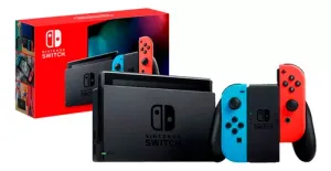 nintendo-nintendo-switch-switch-32gb-standard-cor-vermelho-neon-azul-neon-e-preto - Imagem