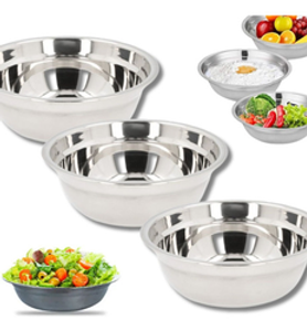 kit-3-bowl-tigela-inox-bacia-25cm-saladeira-cozinha-mixing - Imagem