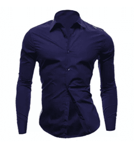 camisa-social-masculina-slim-fit-luxo-pronta-entrega - Imagem