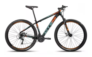 mountain-bike-gts-pro-m5-urban-aro-29-21-cambios-shimano-cor-pretoazul-celestelaranja - Imagem