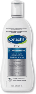 cetaphil-pro-ad-restoraderm-sabonete-liquido-corpo-e-rosto-sem-fragrancia-295ml - Imagem