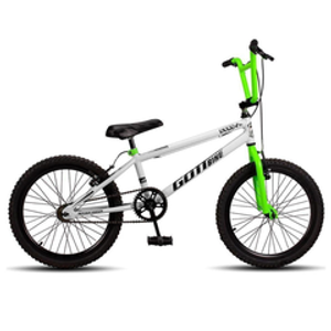 bicicleta-infantil-aro-20-bmx-freio-v-brake-aro-aereo-gottbike-brancoverde - Imagem