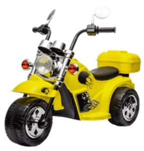 moto-infantil-eletrica-bateria-6v-com-retrovisores-som-luz - Imagem