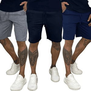 kit-3-bermudas-de-moletom-academia-short-masculino-de-treino - Imagem