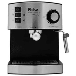 cafeteira-philco-coffee-express-15-bar-filtro-permanente-cor-pretoprateado-127v - Imagem