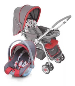 carrinho-de-bebe-travel-system-reverse-com-bebe-conforto-vermelho-cosco - Imagem