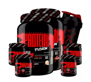 combo-duplo-whey-fusion-2x-bcaa-2x-creatina-shaker - Imagem