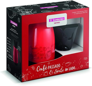 conjunto-de-bule-termico-vermelho-e-preto-700ml-suporte-para-filtro-102-sanremo - Imagem