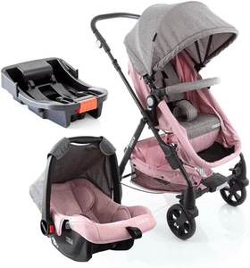 cosco-kids-travel-system-poppy-trio-rosa-mescla - Imagem