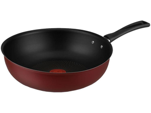 frigideira-antiaderente-wok-rochedo-de-aluminio-9295306446-vermelho-e-preto-24cm - Imagem