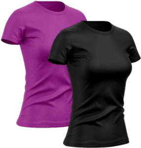 kit-2-camisetas-feminina-dry-basica-lisa-protecao-solar-uv-termica-camisa-blusa - Imagem