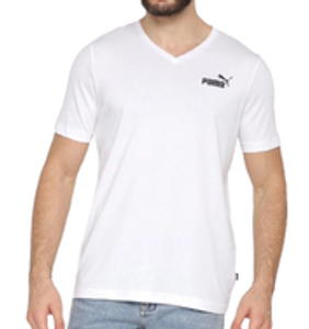 camiseta-puma-ess-v-neck-masculina-branco - Imagem