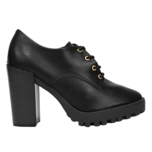 ankle-boot-moleca-salto-alto-tratorada-feminina-preto - Imagem