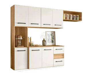 armario-cozinha-7-portas-e-2-gavetas-juliete-cor-freijooff-white - Imagem