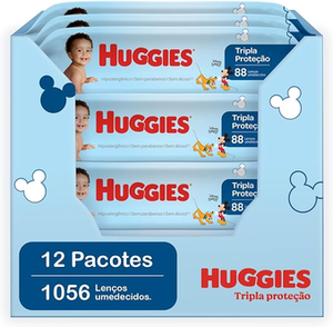 kit-huggies-lenco-umedecido-tripla-protecao-regular-1056-unidades - Imagem