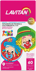 lavitan-vitamina-infantil-mastigavel-tutti-frutti-rosa-lavitan-60-capsulas - Imagem