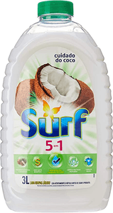 sabao-liquido-surf-5-em-1-cuidado-do-coco-3-lt-surf - Imagem