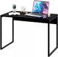 mesa-industrial-computador-notbook-escrivaninha-preta-90-cm-home-office-moderna-escritorio - Imagem