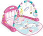 maxibaby-tapete-de-atividades-com-play-piano-unicornio-rosa-colorido - Imagem