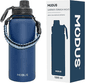garrafa-termica-esportiva-de-aco-inoxidavel-com-isolamento-a-vacuo-de-1000ml-azul-marinho - Imagem