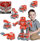 brastoy-carrinho-transformacao-robo-5-em-1-veiculos-de-construcao-brinquedos-amarelo - Imagem