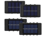 kit-4x-arandela-solar-2-focos-parede-slim-10-fachos-led-externa-branco-quente-frio-amarelo - Imagem