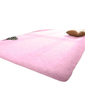 tapete-sala-quarto-100x150-shaggy-luxuoso-peludo-fofinho-rosa-casa-laura-enxovais - Imagem