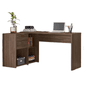 mesa-de-escritorio-escrivaninha-em-l-notavel-com-tampo-giratorio-com-2-gavetas-nogal - Imagem
