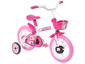 bicicleta-infantil-aro-12-track-bikes-arco-iris-w-branco-e-fucsia-com-rodinhas-e-cesta - Imagem