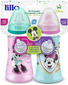 kit-2-copos-colors-bico-de-silicone-disney-minnie-rosa-lillo - Imagem