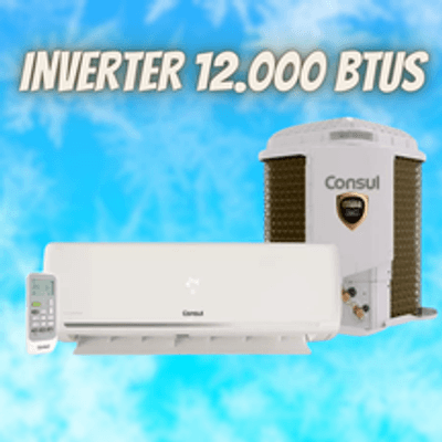 Ar Condicionado Split Consul Dual Inverter 12.000 BTU/h Frio Monofásico Branco CBK12EB/CBL12EB - 220V