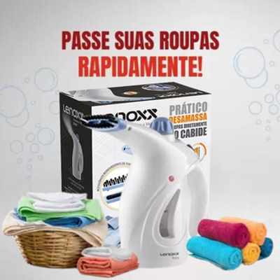 Passadeira a Vapor Portátil Lenoxx Easy PPV691 - 250ml 800W Branca