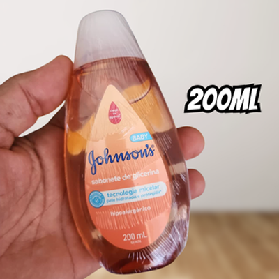 Johnson's Baby Sabonete Líquido Glicerina Da Cabeça Aos Pés, 200ml